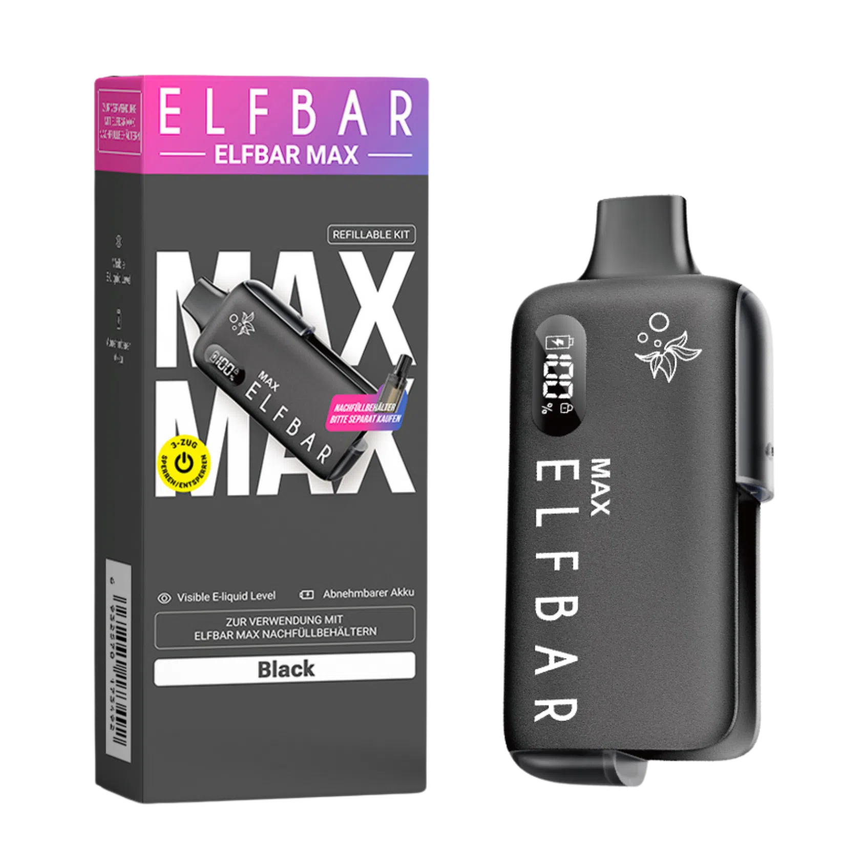 Elfbar MAX Pod Kit Black
