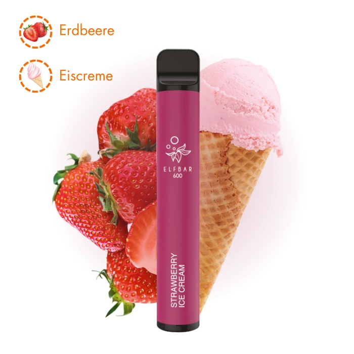 ELF BAR 600 - Strawberry Ice Cream - 20mg/ml - 20 mg