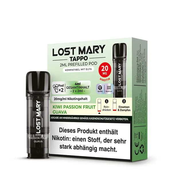 Lost Mary Pods - Kiwi Passion Fruit Guava