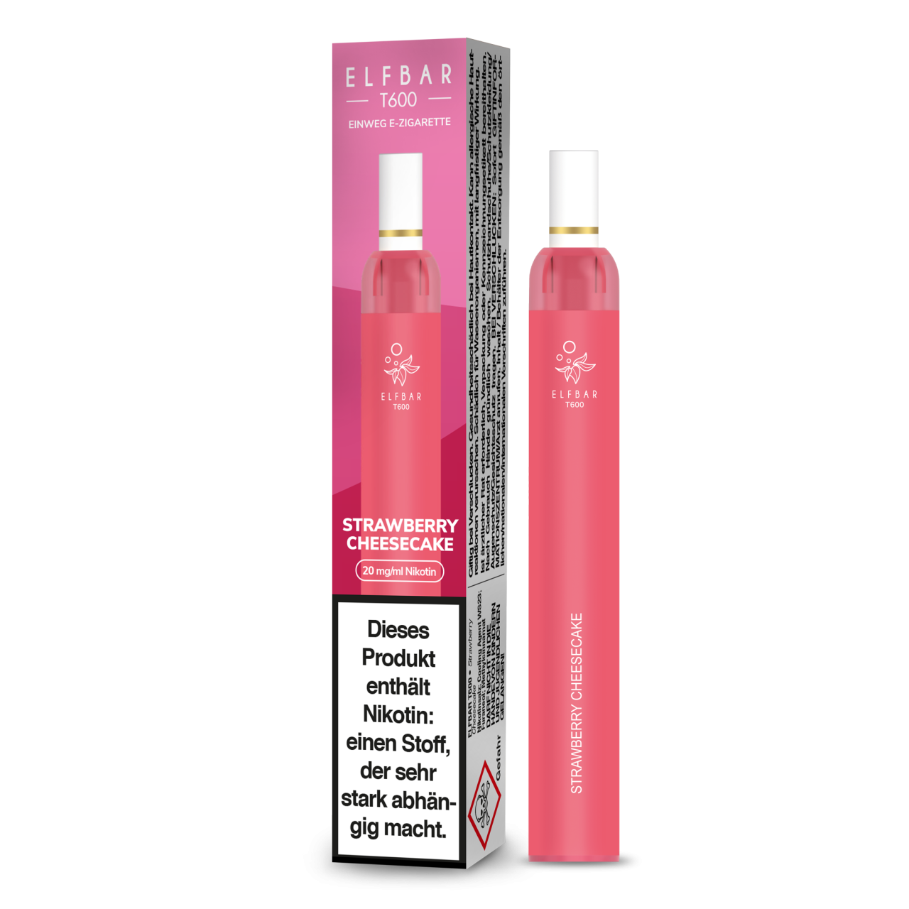 Elfbar T600 Strawberry Cheesecake – 20 mg