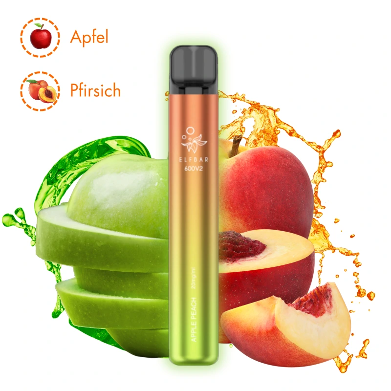 ELF BAR 600 V2 - Apple Peach - 20mg/ml Nikotin
