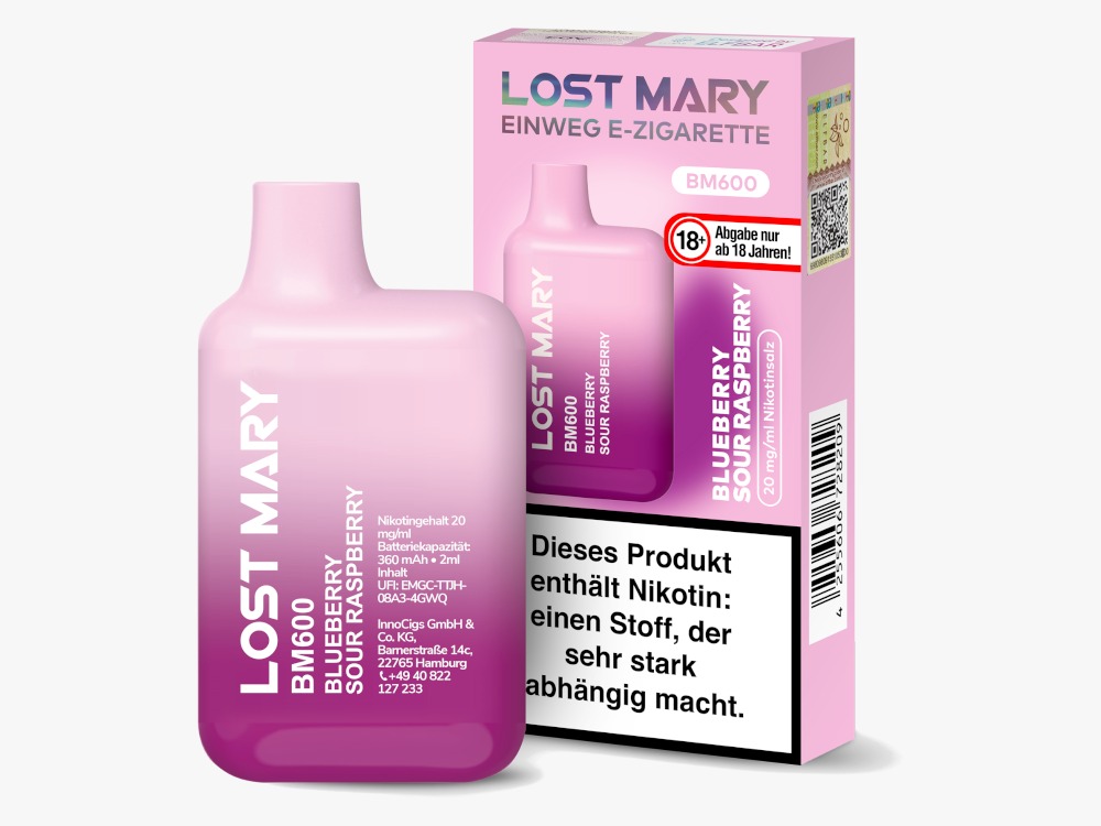 Lost Mary BM600 - Blueberry Sour Rasperry- 20mg
