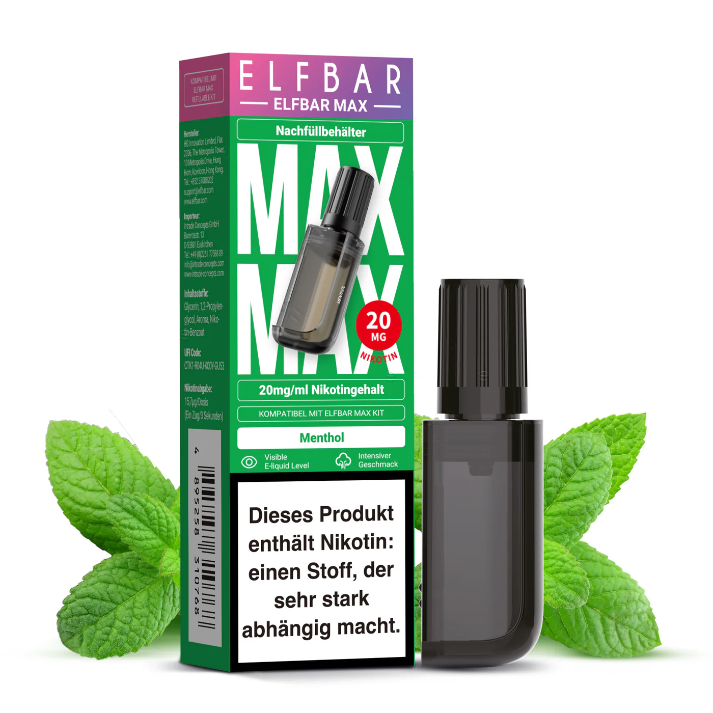 Elfbar MAX Menthol Pod – 20 mg