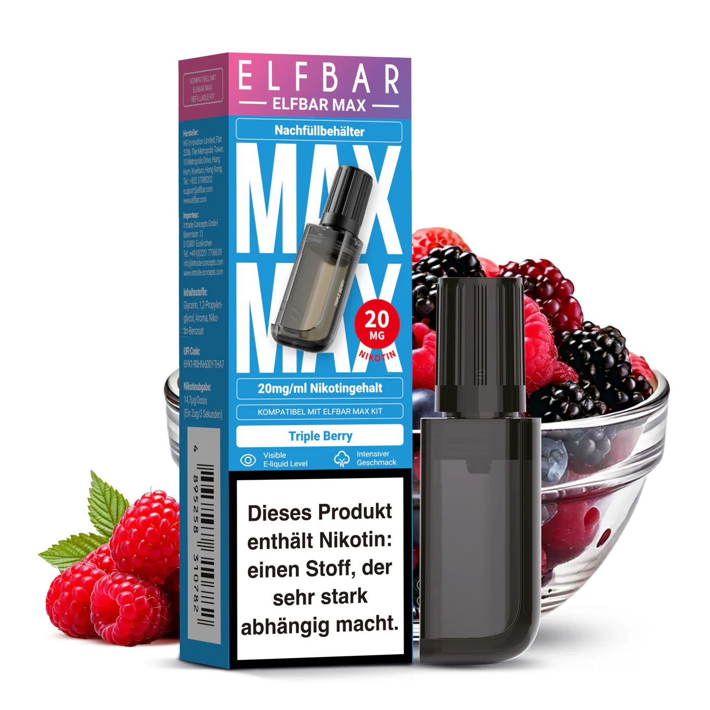 Elfbar MAX Triple Berry Pod – 20 mg