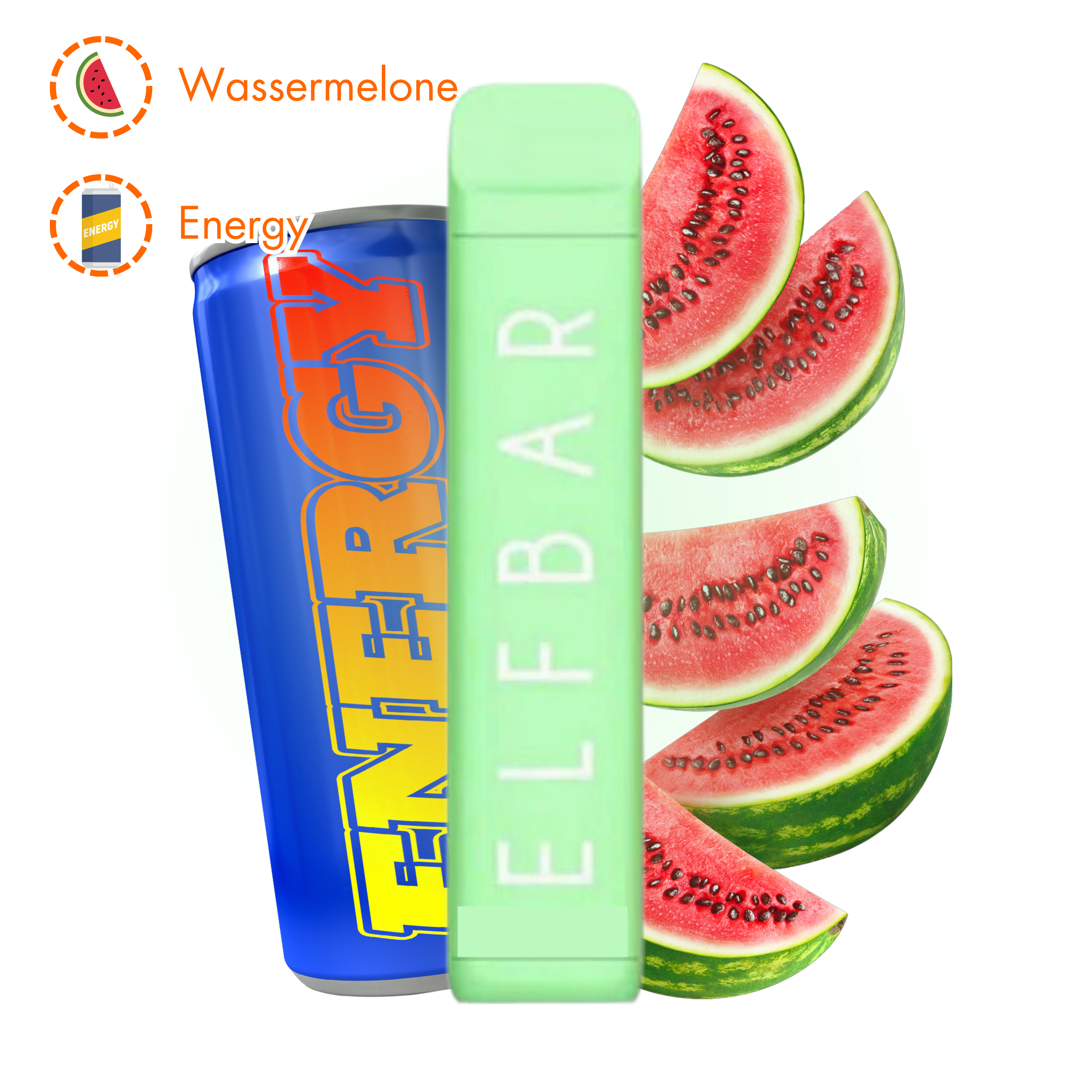 Elfbar NC600 - Elfergy Watermelon - 20mg Nikotin