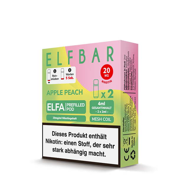 Elfbar ELFA Pods Apple Peach – 20 mg
