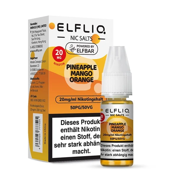 Elfbar Elfliq Pineapple Mango Orange – 20 mg