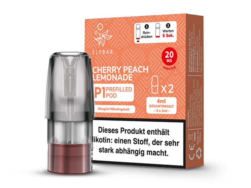 Elfbar Mate500 P1 Pods - Cherry Peach Lemonade 20mg/ml Nikotin