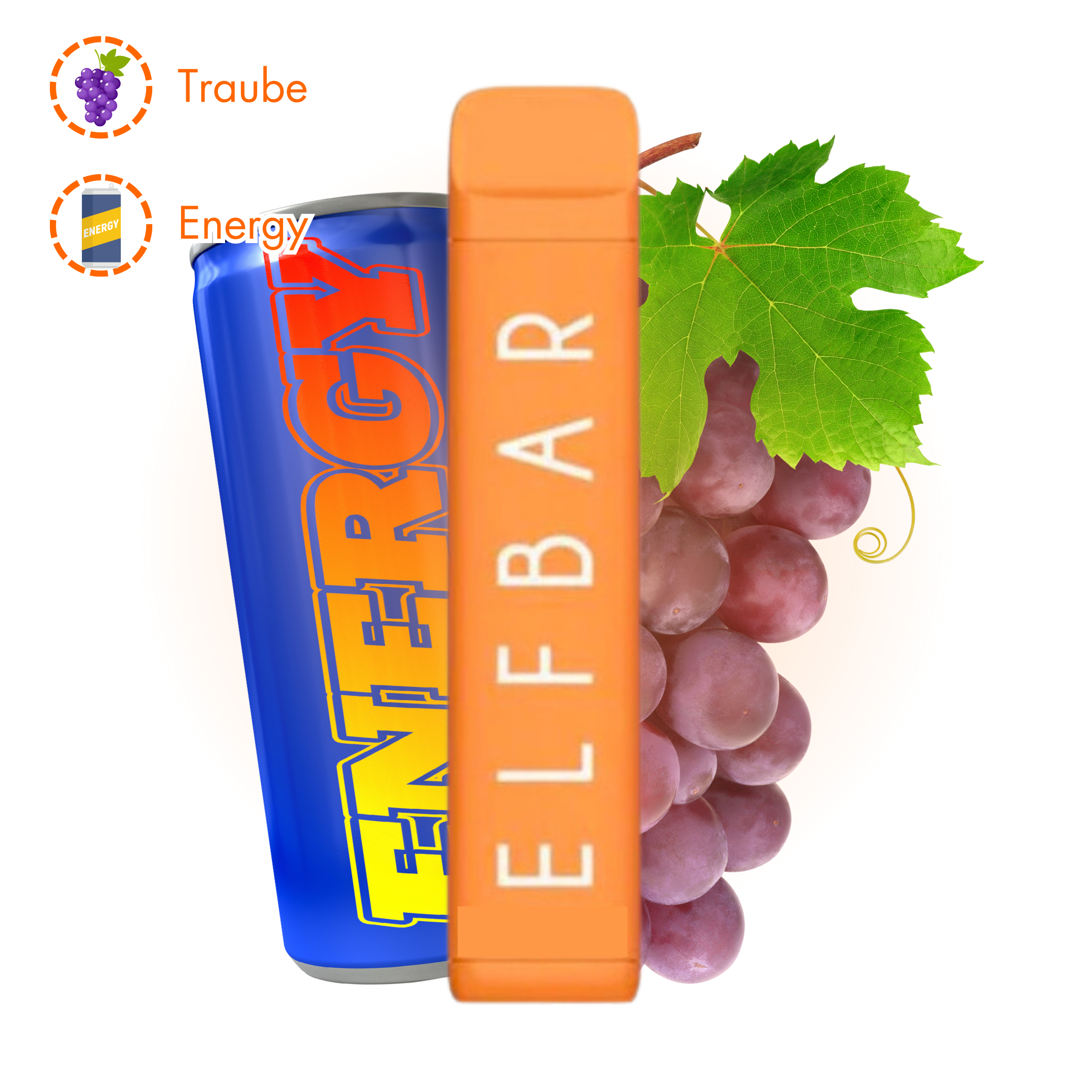 Elfbar NC600 - Elfergy Grape - 20mg Nikotin 