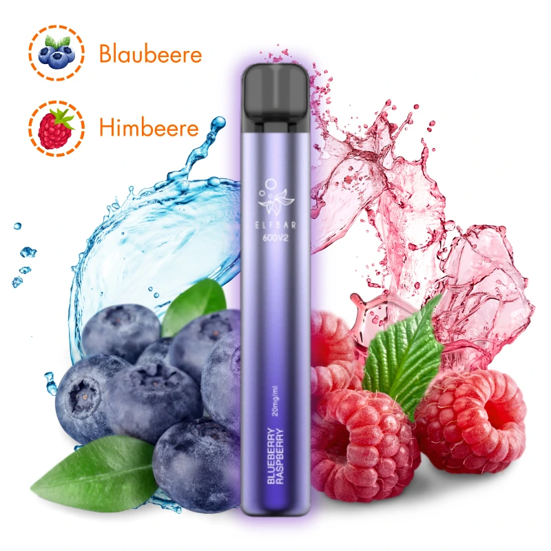 ELF BAR 600 V2 - Blueberry Raspberry- 20mg/ml Nikotin