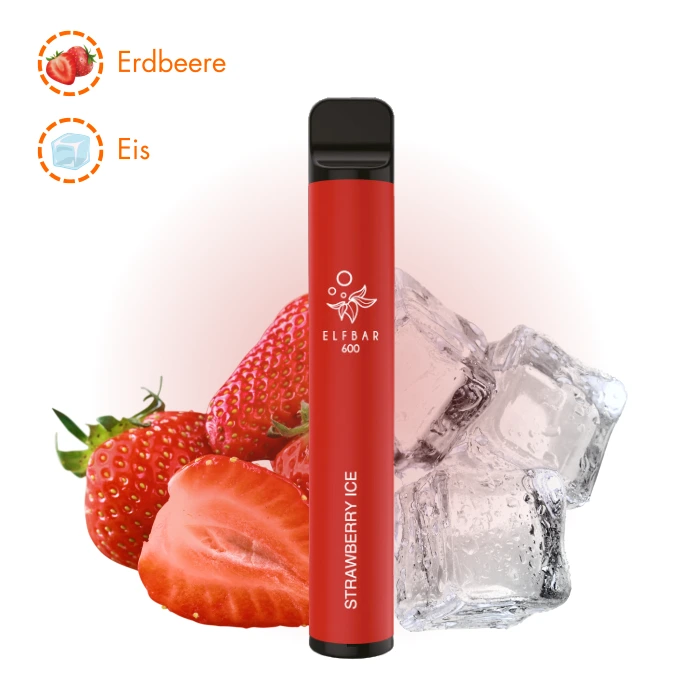 ELF BAR 600 - Strawberry Ice - 20mg/ml - 20 mg
