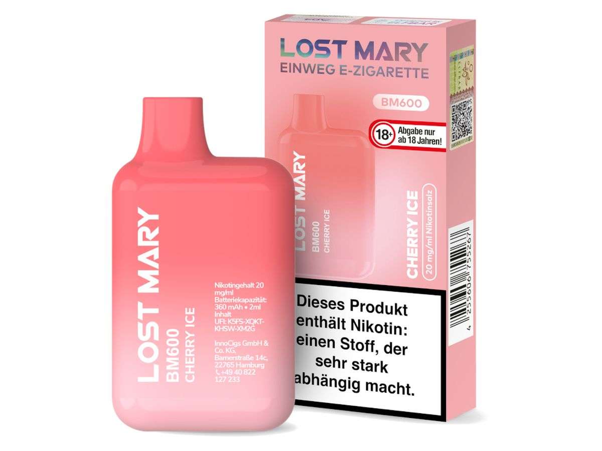 Lost Mary BM600 - Cherry Ice - 20mg