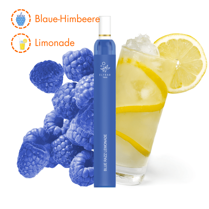 Elfbar T600 Blue Razz Lemonade – 20 mg