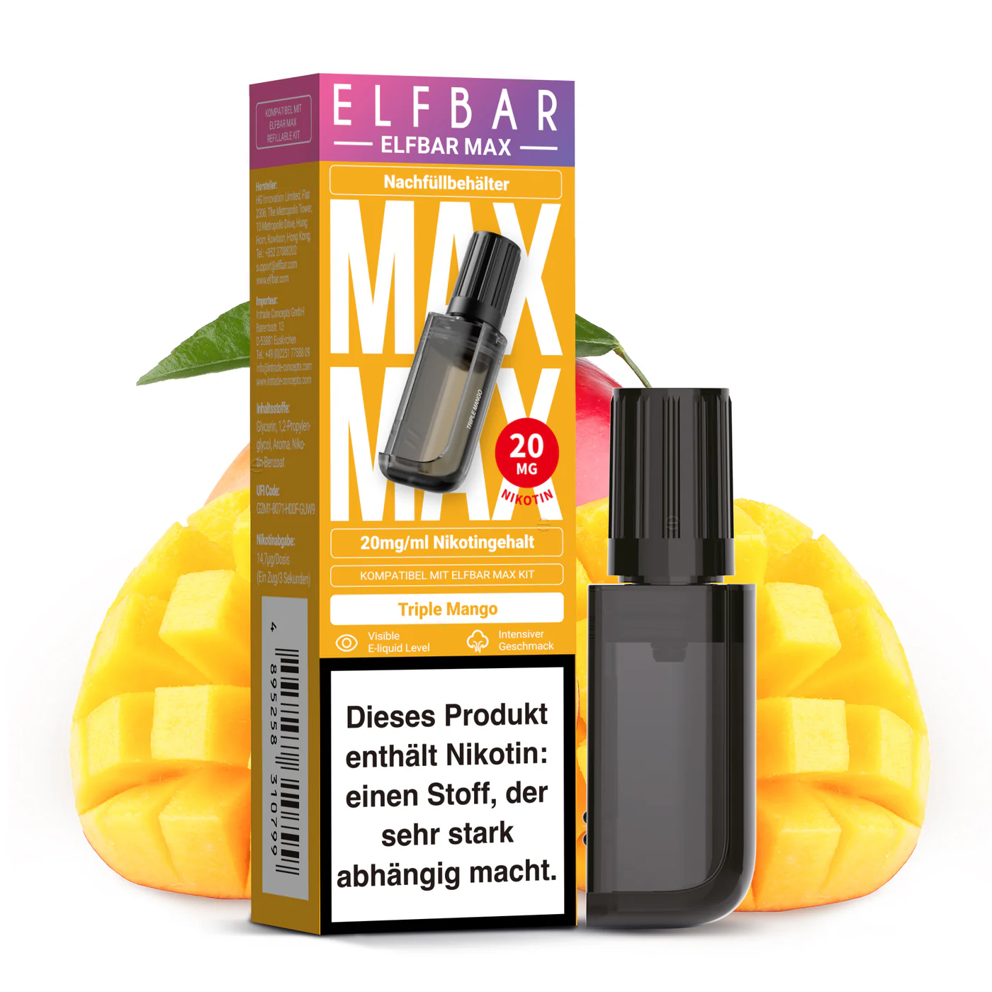 Elfbar MAX Triple Mango Pod – 20 mg