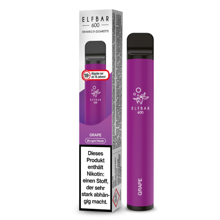 ELF BAR 600 - Grape - 20mg/ml Nikotin