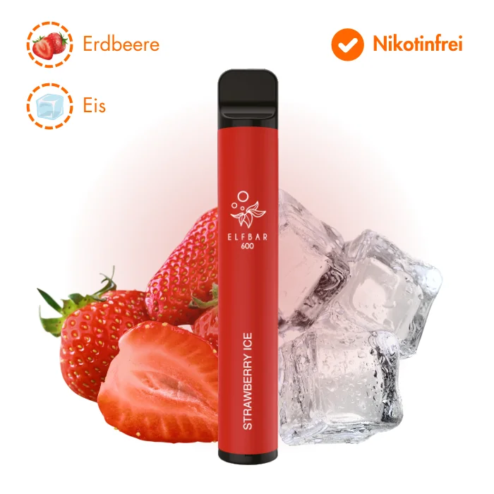 ELF BAR 600 - Strawberry Ice - Ohne Nikotin
