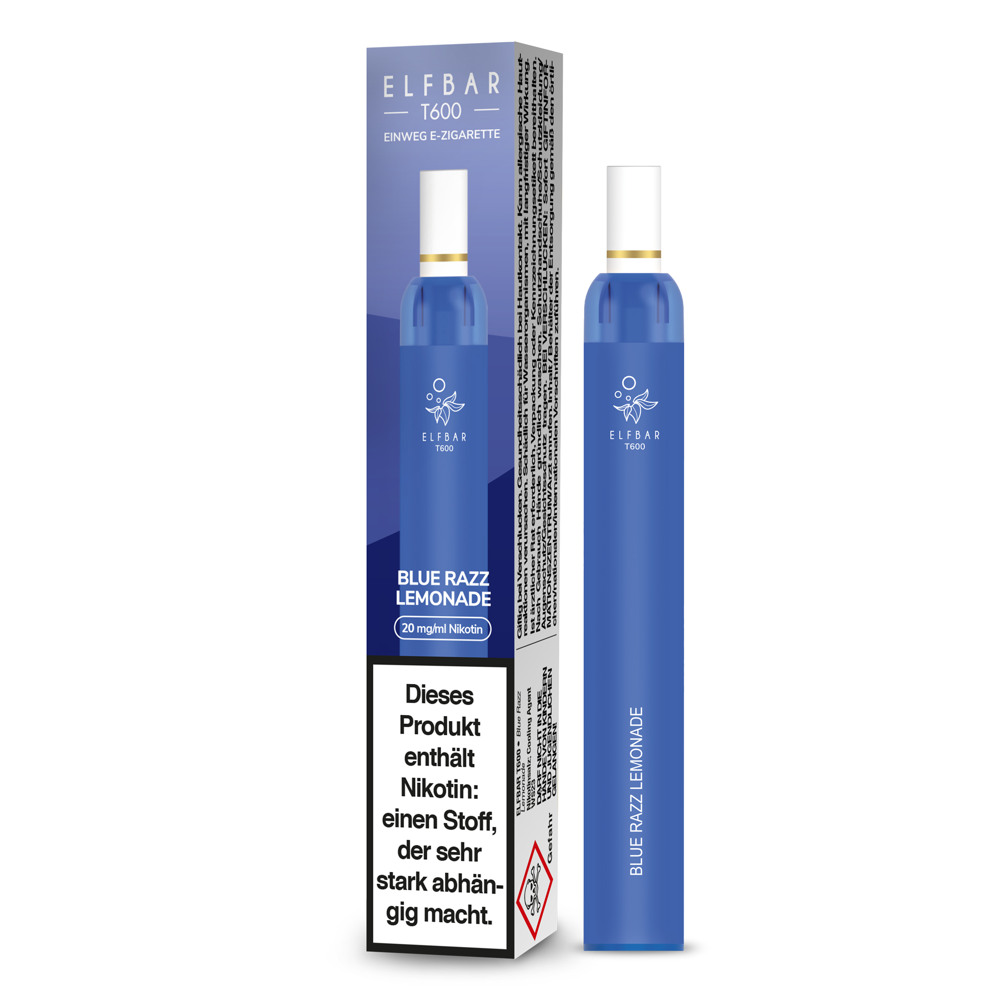 Elfbar T600 Blue Razz Lemonade – 20 mg