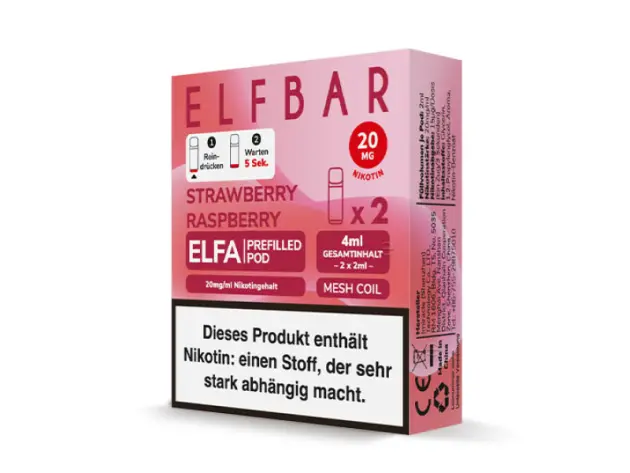 ELF BAR ELFA - Pods Strawberry Raspberry