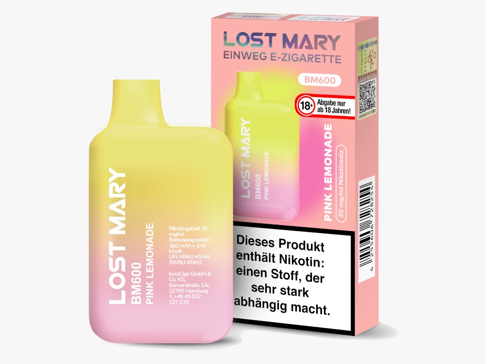 Lost Mary BM600 - Pink Lemonade - 20mg/ml